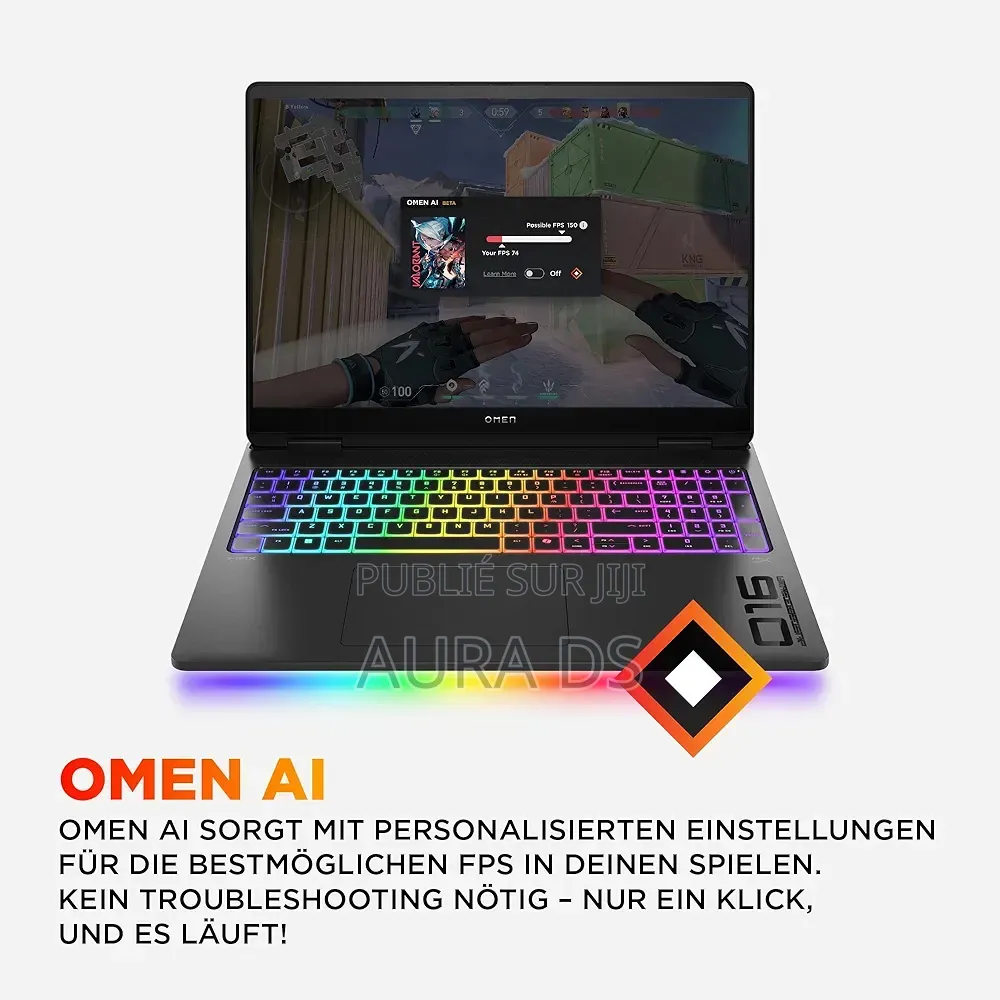 Nouveau Ordinateur portable HP Omen Max 16 32GB AMD Ryzen 9 SSD 1T