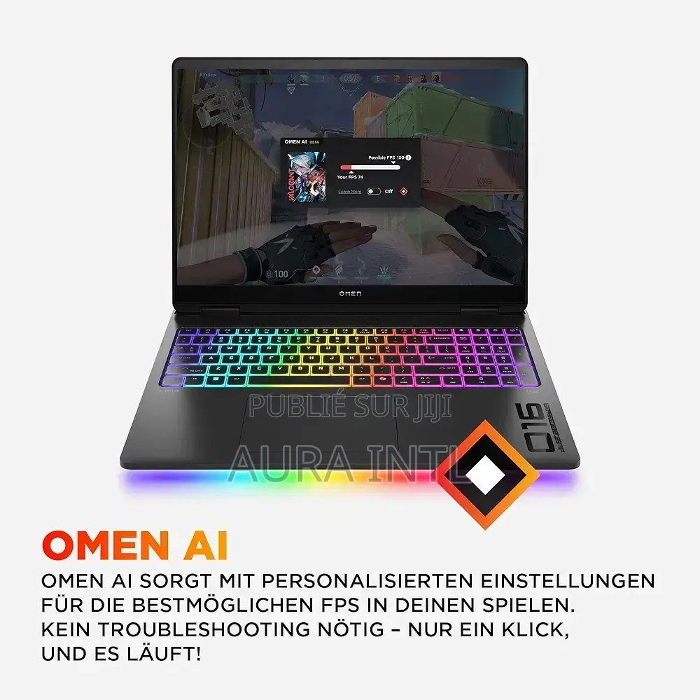 Nouveau Ordinateur portable HP Omen Max 16 32GB AMD Ryzen 9 SSD 1T