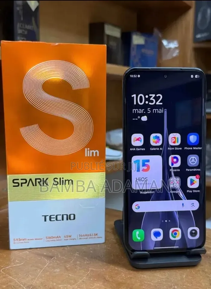 Nouveau Tecno Spark Slim 256 GB Bleu