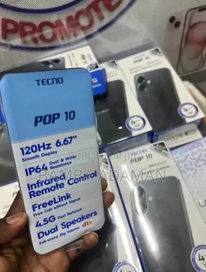 Nouveau Tecno Pop 10 128 GB Noir