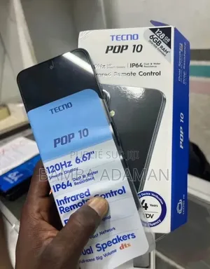 Nouveau Tecno Pop 10 128 GB Noir