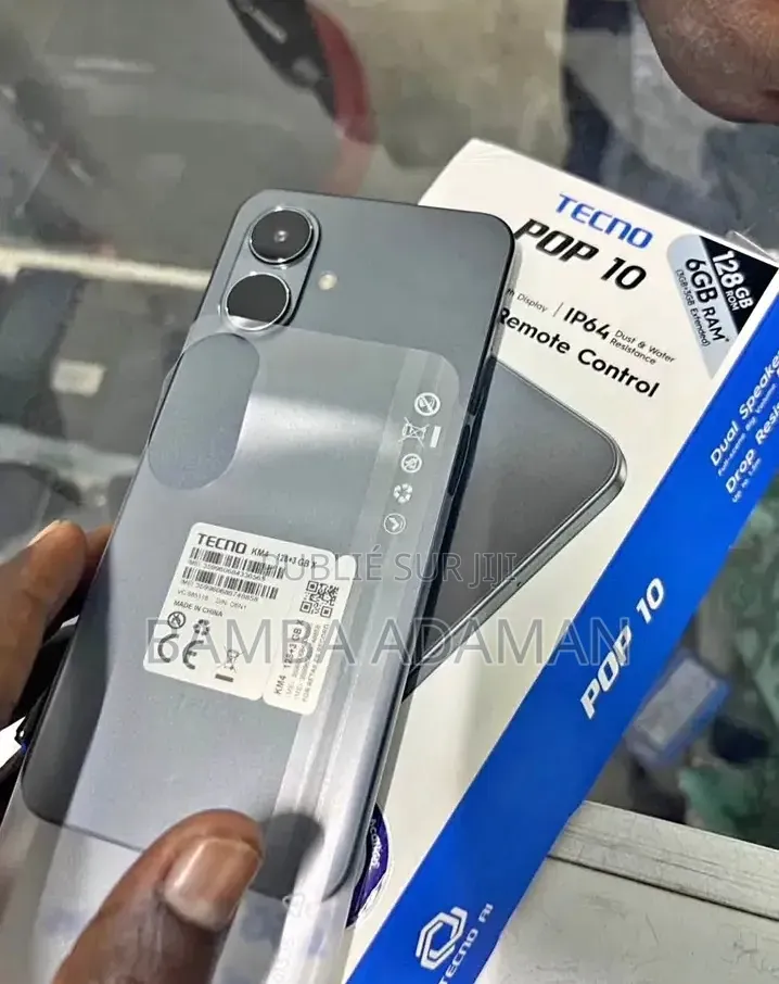 Nouveau Tecno Pop 10 128 GB Noir