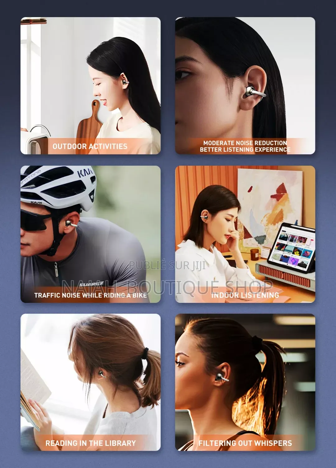 Écouteurs Sans Fil À Clip d'Oreille H8