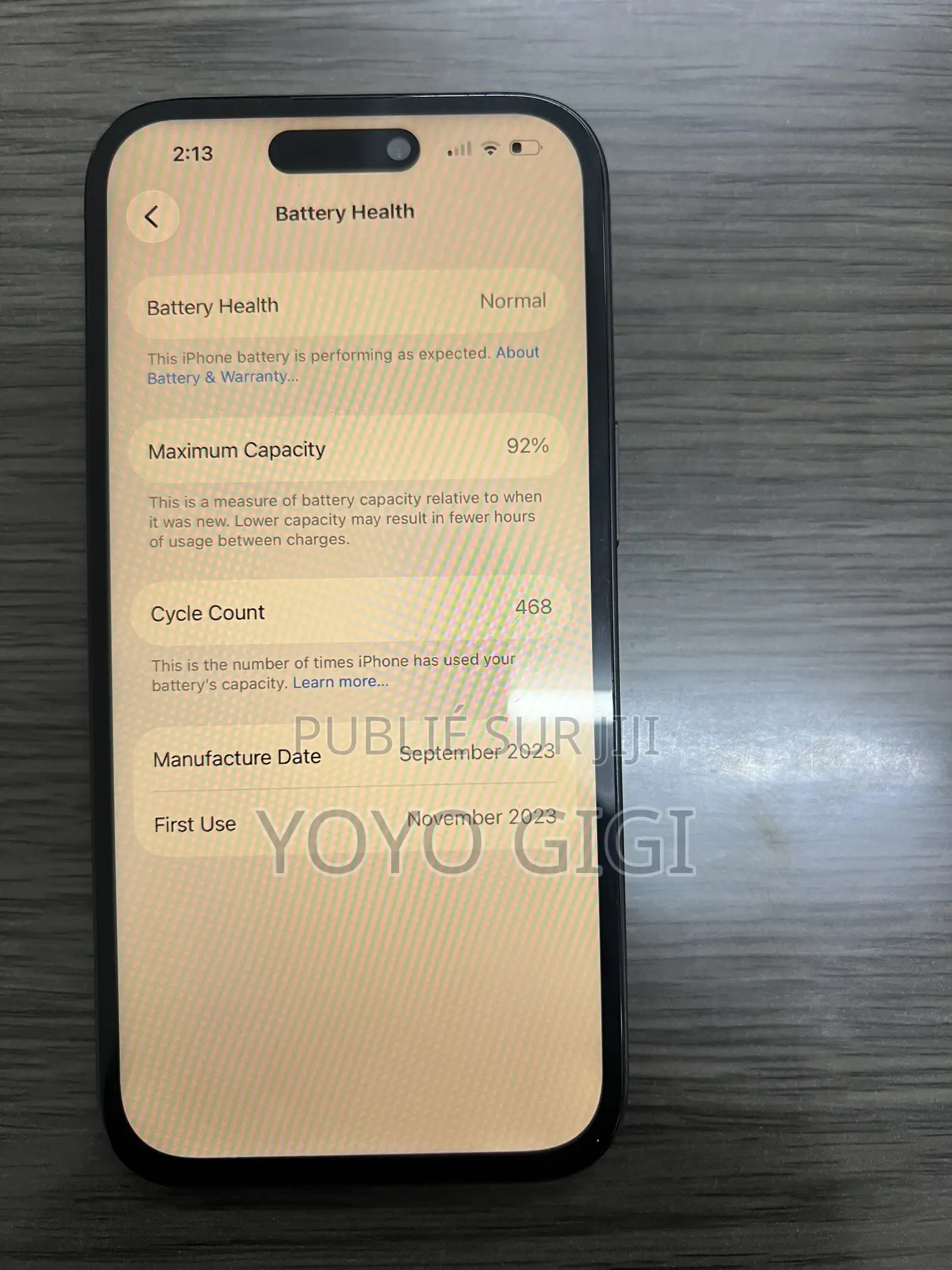 Apple iPhone 15 128 GB Noir