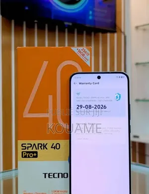 Nouveau Tecno Spark 40 Pro+ 256 GB Blanc