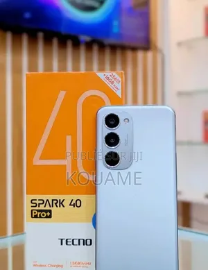 Nouveau Tecno Spark 40 Pro+ 256 GB Blanc