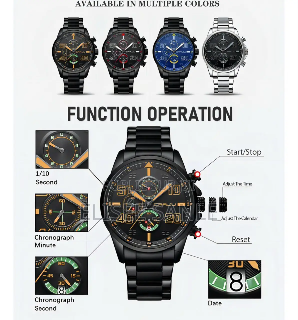 Montre À Quartz Crrju Originale