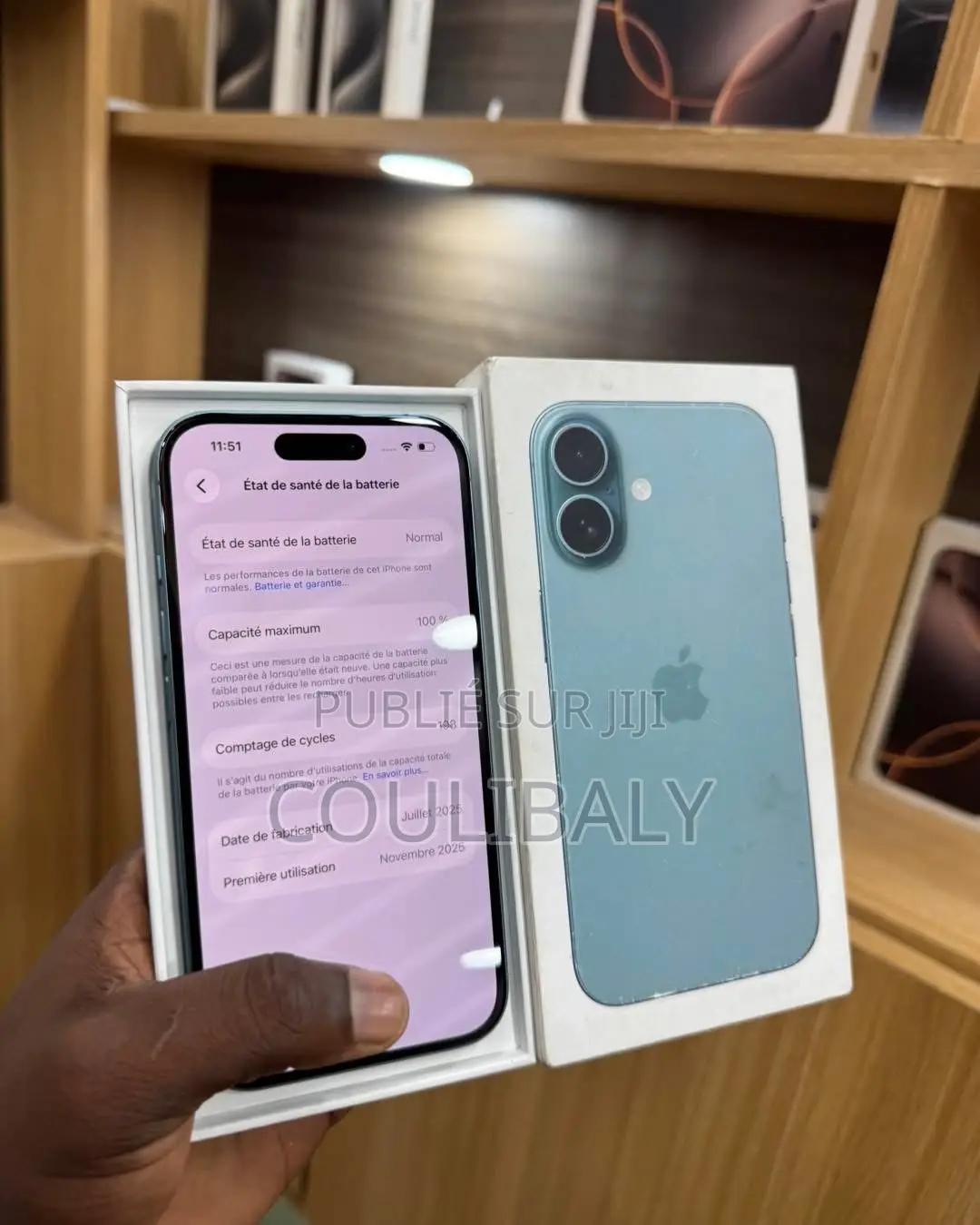 Nouveau Apple iPhone 16 128 GB Vert