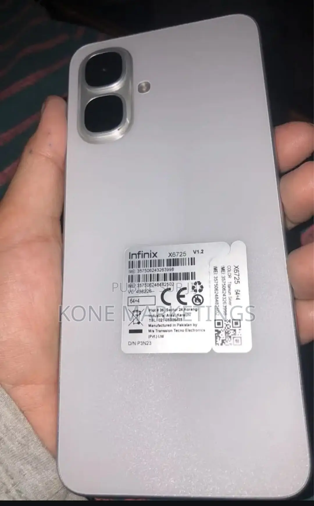Nouveau Infinix Smart 10 64 GB Blanc