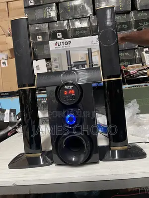Alitop Woofer Sp-6523 Home Cinéma – Chaîne Hi-Fi – Noir