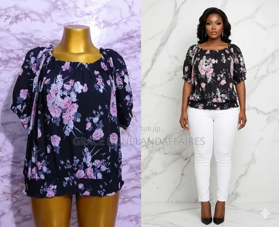 Tunique Fleurie Pour Femme. Solde : 1500fcfa