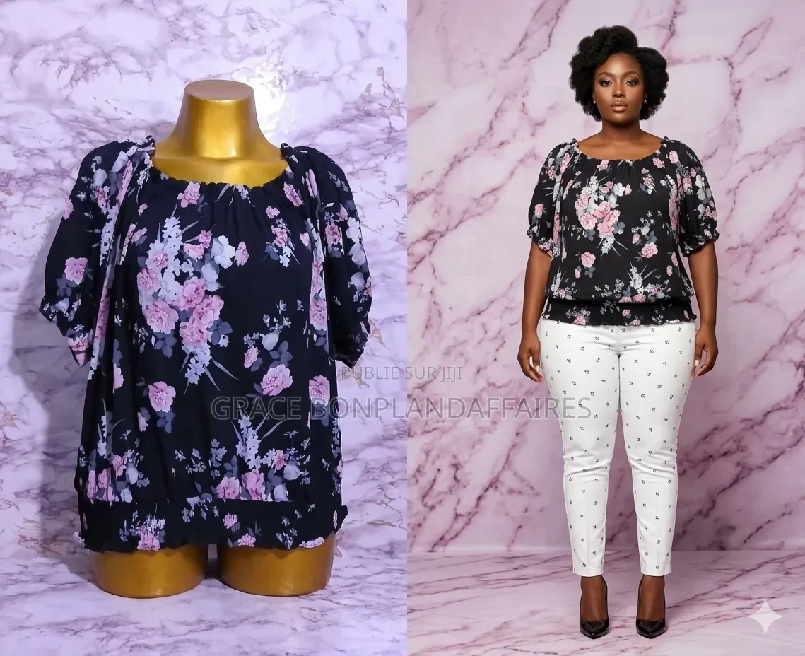 Tunique Fleurie Pour Femme. Solde : 1500fcfa