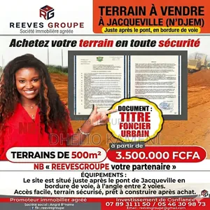 Bonne Opportunités Foncier À Jacqueville N'djem