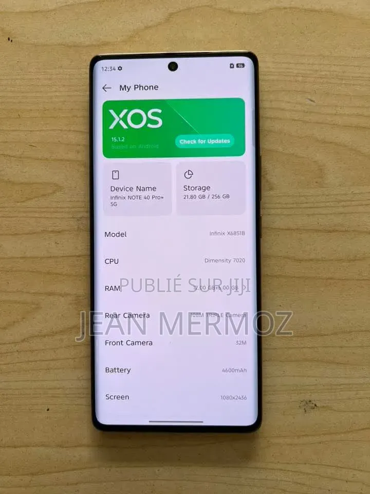 Nouveau Infinix Note 40 Pro 256 GB Vert