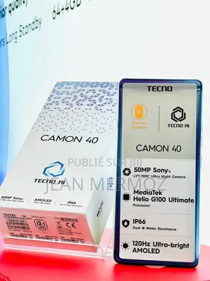 Nouveau Tecno Camon 40 256 GB Bleu