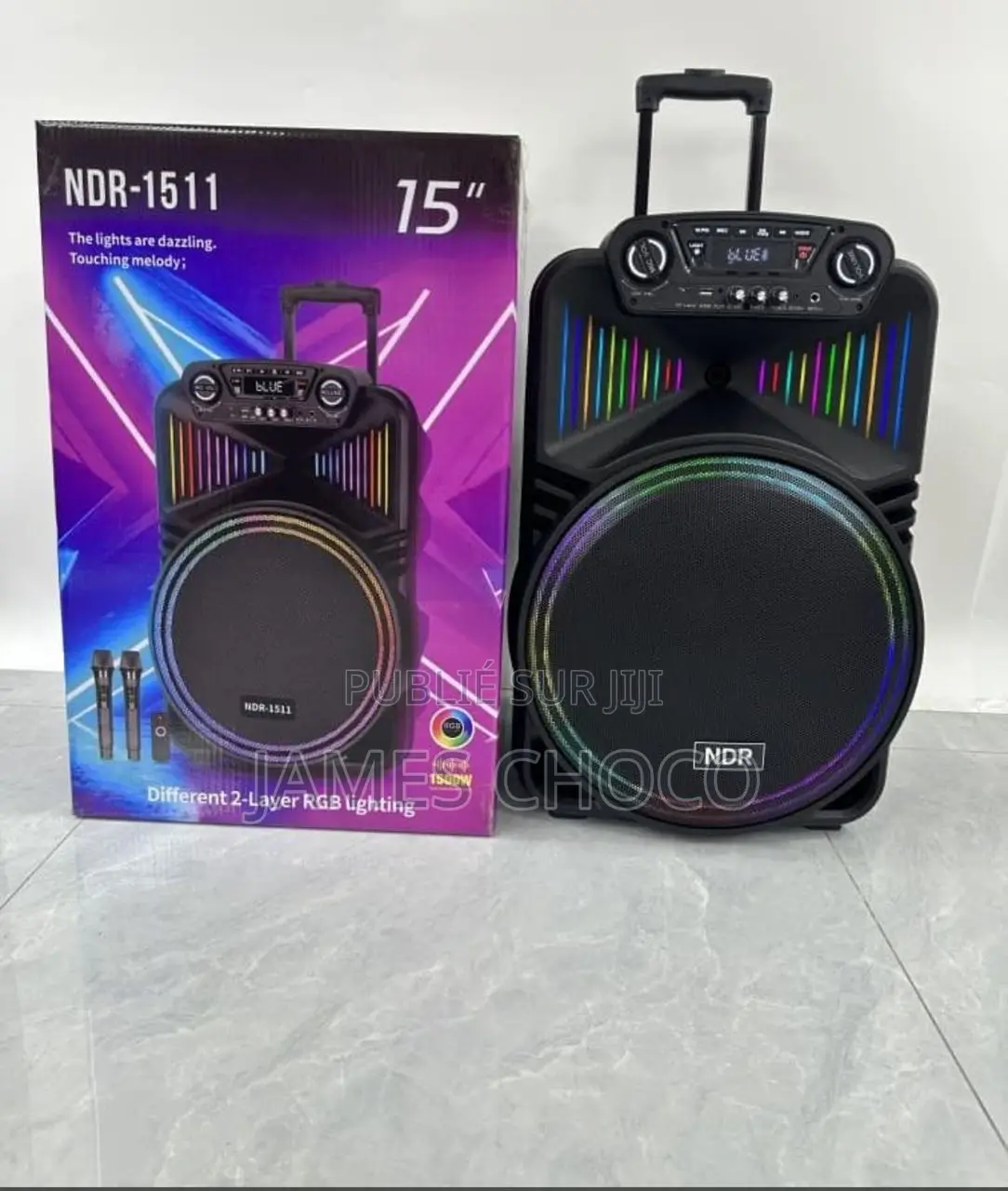Baffle Amplifier Bluetooth + 1 Microphone Noir