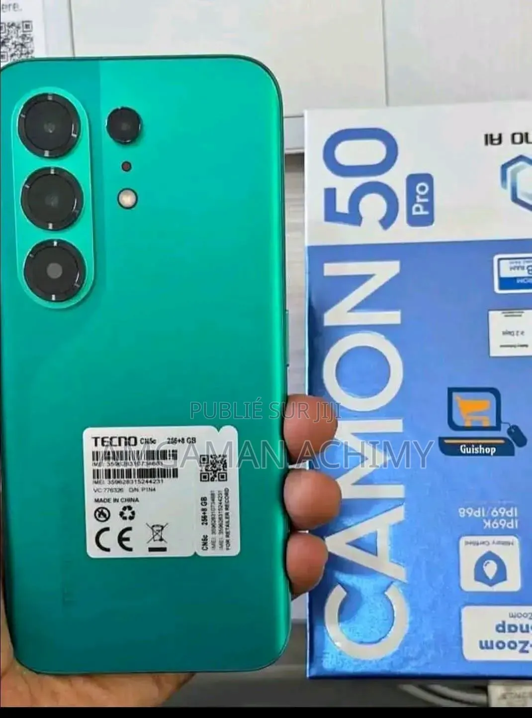 Nouveau Tecno Camon 50 Pro 256 GB Argenté
