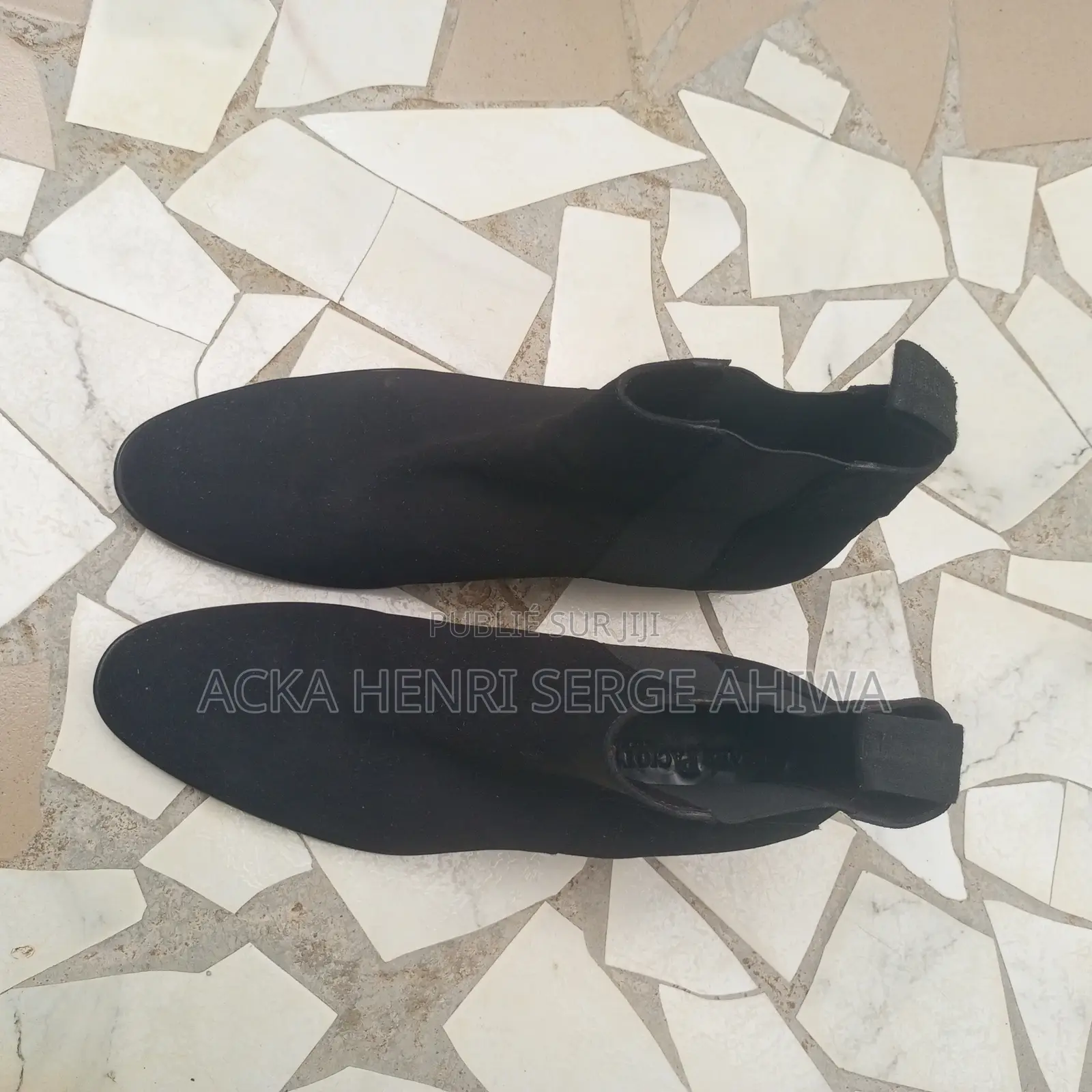 Bottines Noires Daim Homme Cesare Paciotti