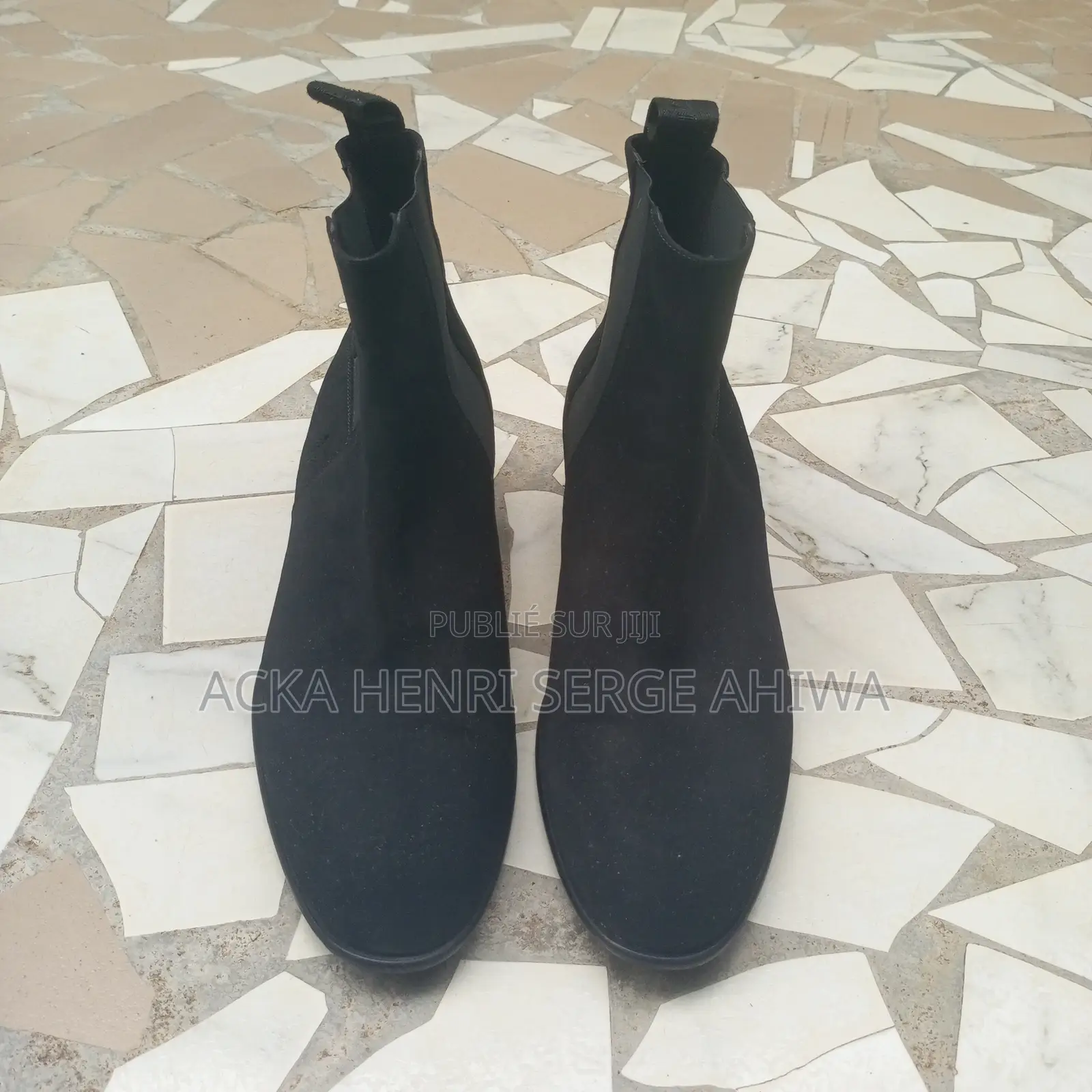 Bottines Noires Daim Homme Cesare Paciotti