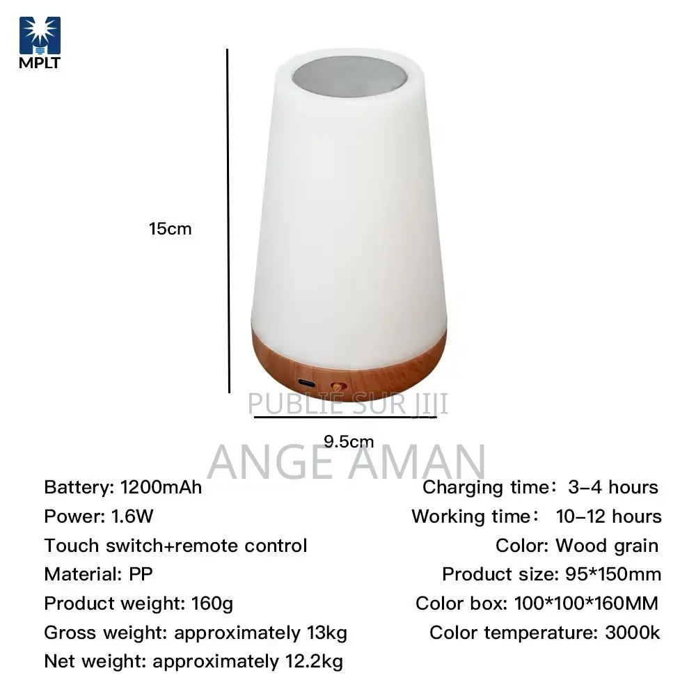 Lampe Led Magic Light Tactile – Ambiance Relaxante Multicolore