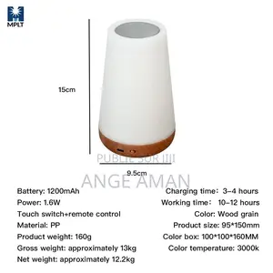 Lampe Led Magic Light Tactile – Ambiance Relaxante Multicolore