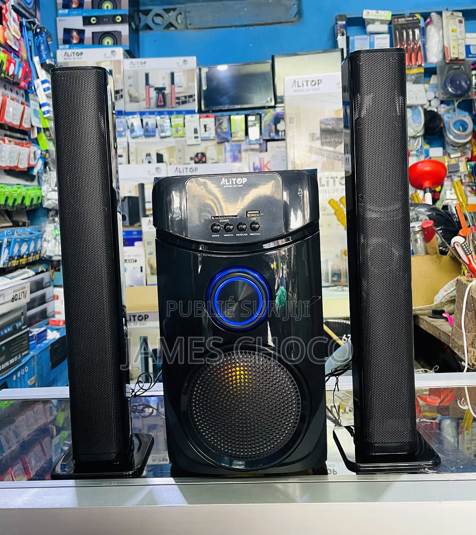 Alitop Woofer Sp-2507 Home Cinéma - Chaîne Hi-Fi - Noir