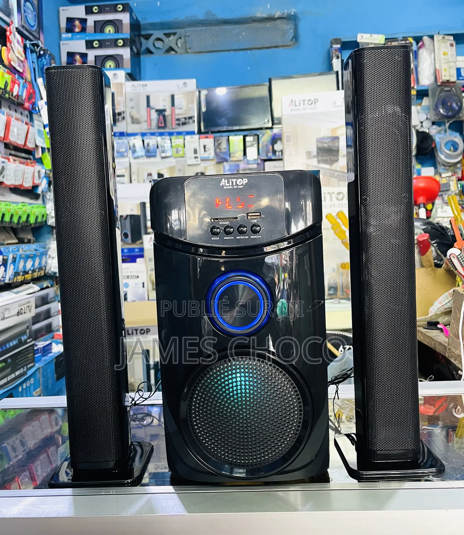 Alitop Woofer Sp-2507 Home Cinéma - Chaîne Hi-Fi - Noir