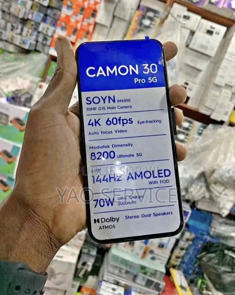 Nouveau Tecno Camon 30 256 GB Noir