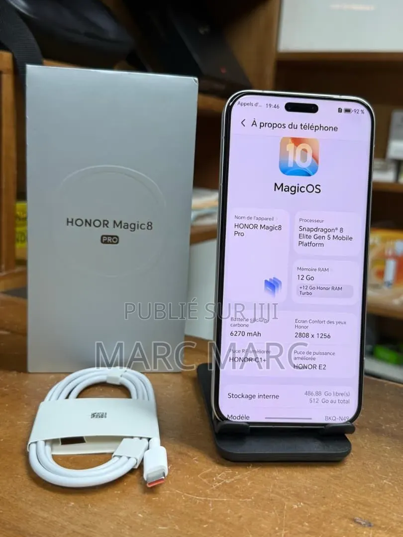 Nouveau Honor Magic8 Pro 512 GB Bronze