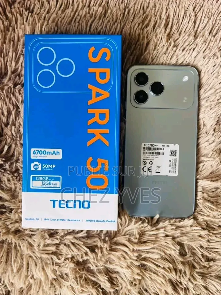 Nouveau Tecno Spark 50 128 GB Gris