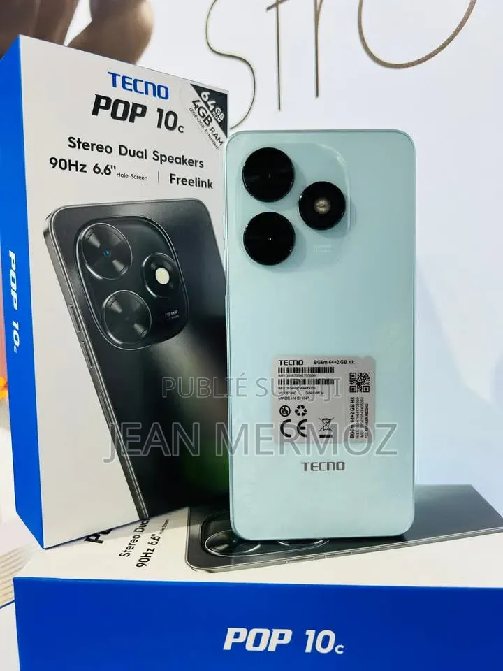 Nouveau Tecno Pop 10C 64 GB Bleu