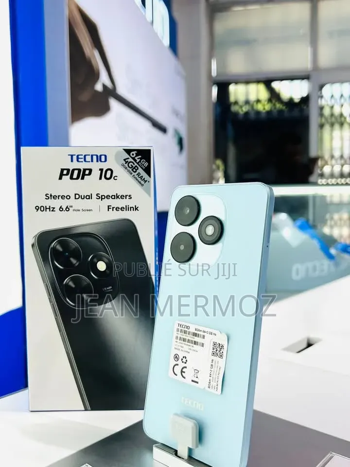 Nouveau Tecno Pop 10C 64 GB Bleu
