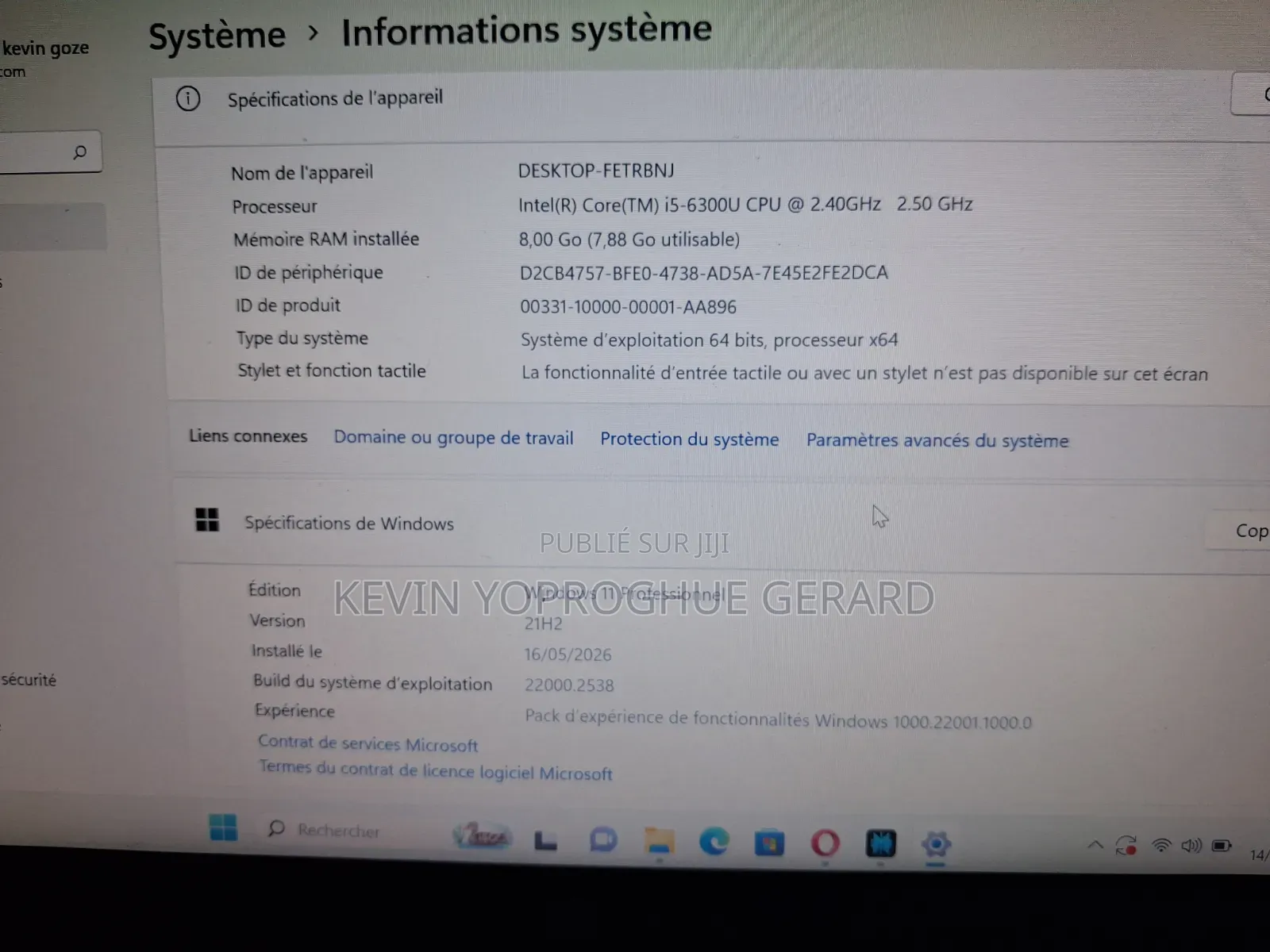 Ordinateur portable HP EliteBook 840 G5 8GB Intel Core i5 SSD 256GB