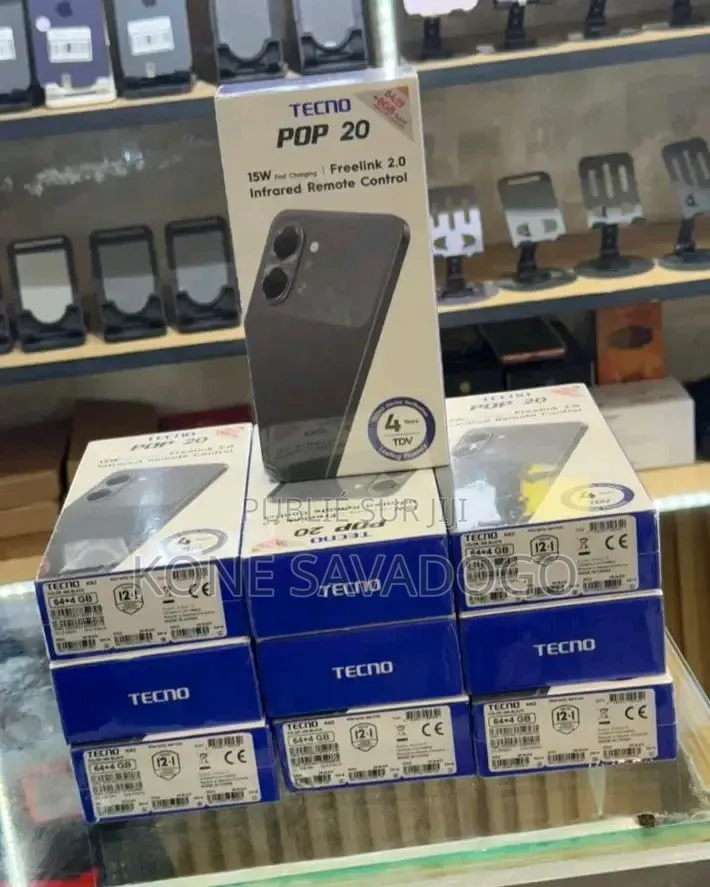 Nouveau Tecno Pop 10 128 GB Noir