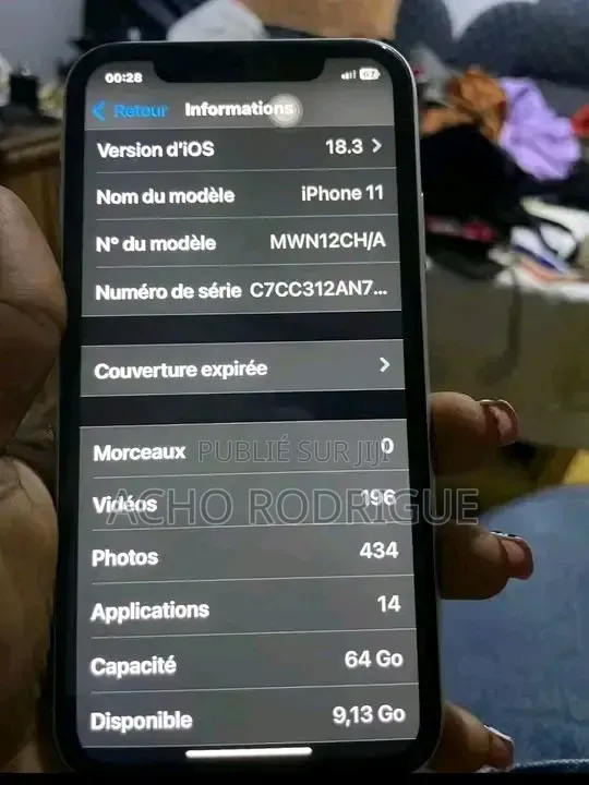 Nouveau Apple iPhone 11 128 GB Blanc