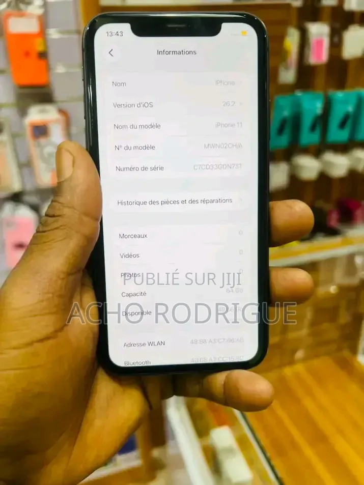 Nouveau Apple iPhone 11 128 GB Noir