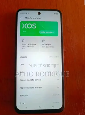 Nouveau Infinix Smart 10 Plus 128 GB Doré