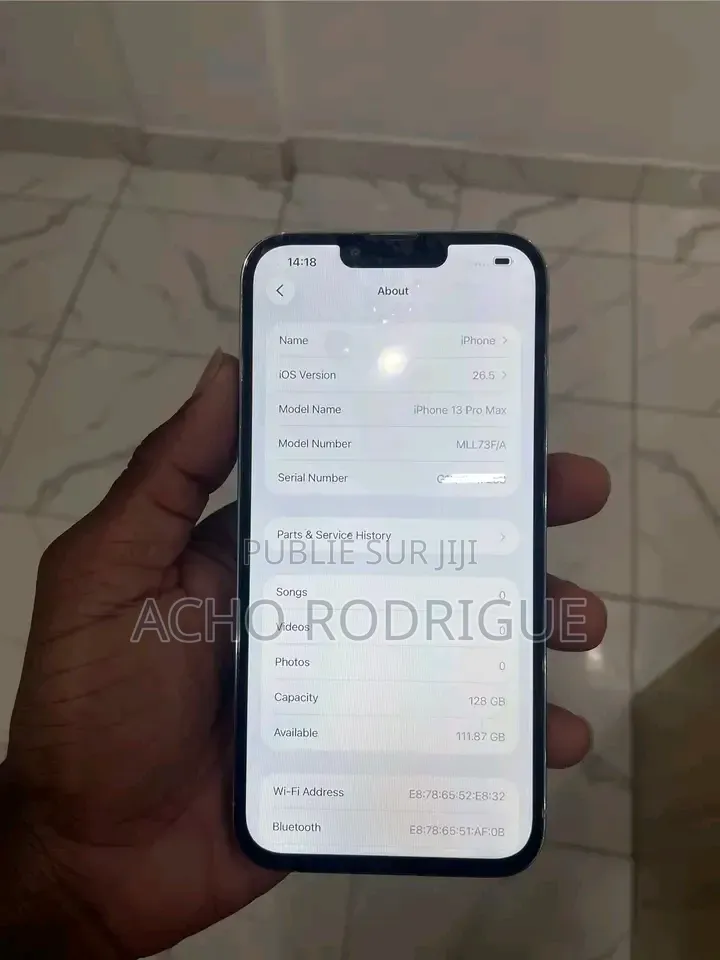 Nouveau Apple iPhone 13 Pro Max 128 GB Blanc