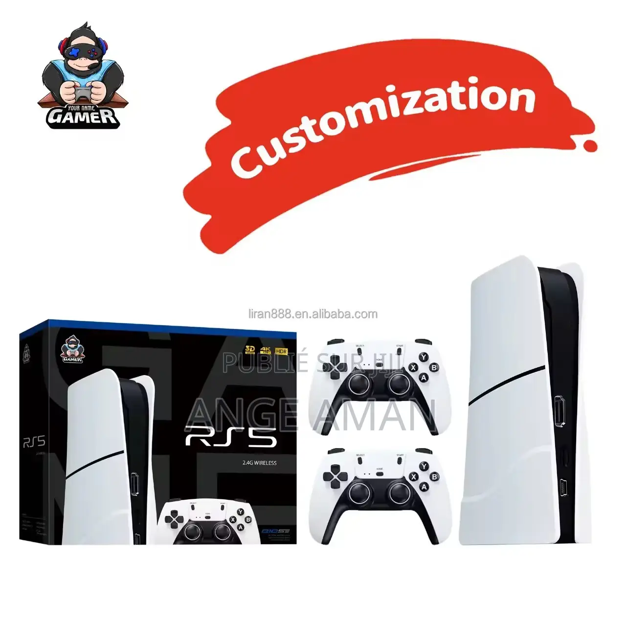 Console De Jeux Rétro Rs5 Portable Hd