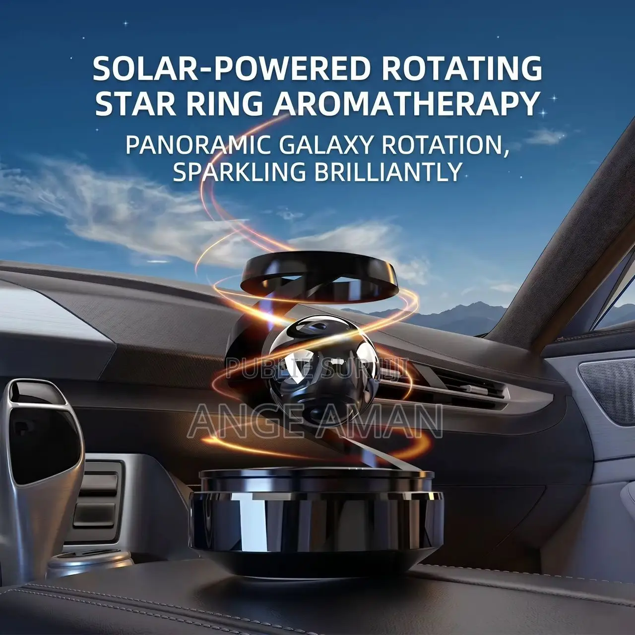 Support Magnétique Lévitation 360° Solaire – Décoration Futuriste