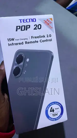 Nouveau Tecno Pop 20 128 GB Noir