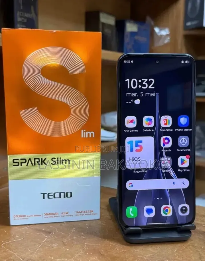 Nouveau Tecno Spark Slim 256 GB Bleu