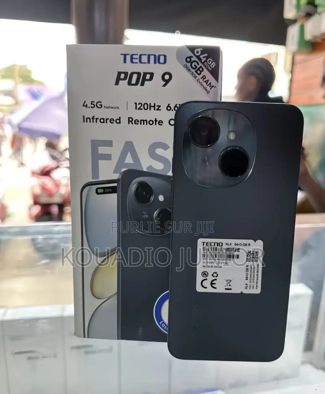 Nouveau Tecno Pop 9 64 GB Noir
