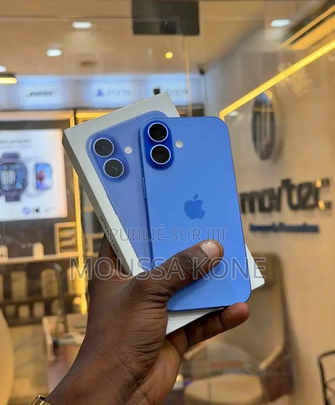 Nouveau Apple iPhone 16e 128 GB Bleu