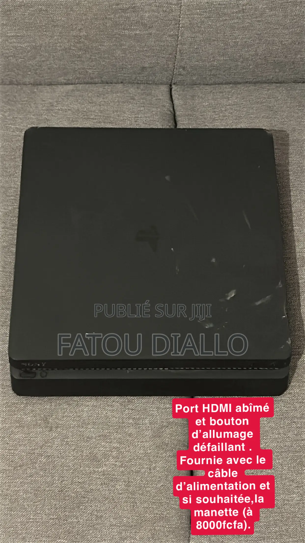 Ps4 Slim(À Réparer/Pour Pièces)Port Hdmi Abîmé.