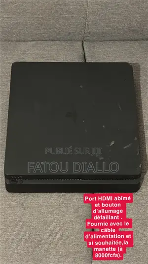 Ps4 Slim(À Réparer/Pour Pièces)Port Hdmi Abîmé.
