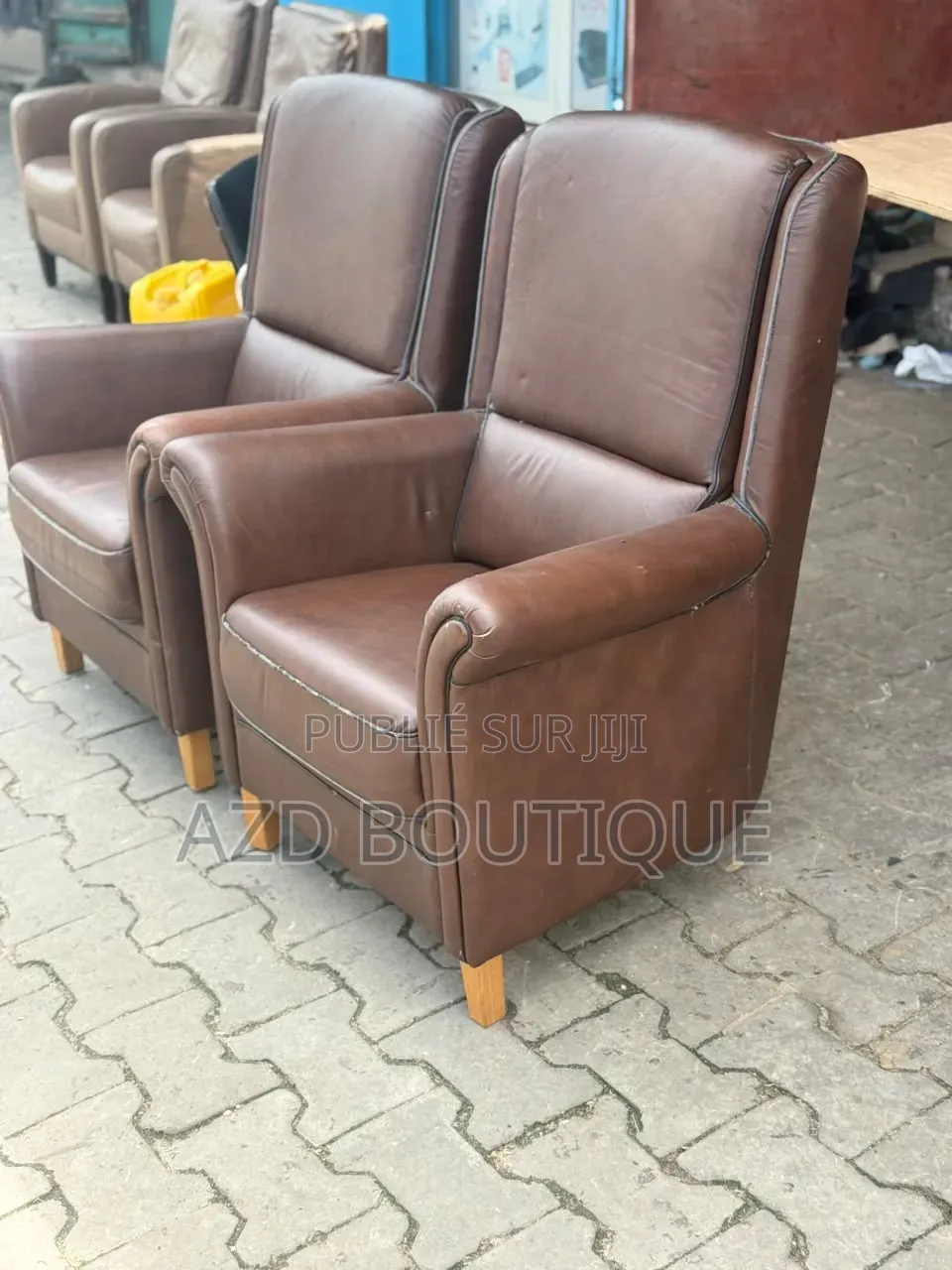 Fauteuil en Cuir Véritable Importé d'Europe