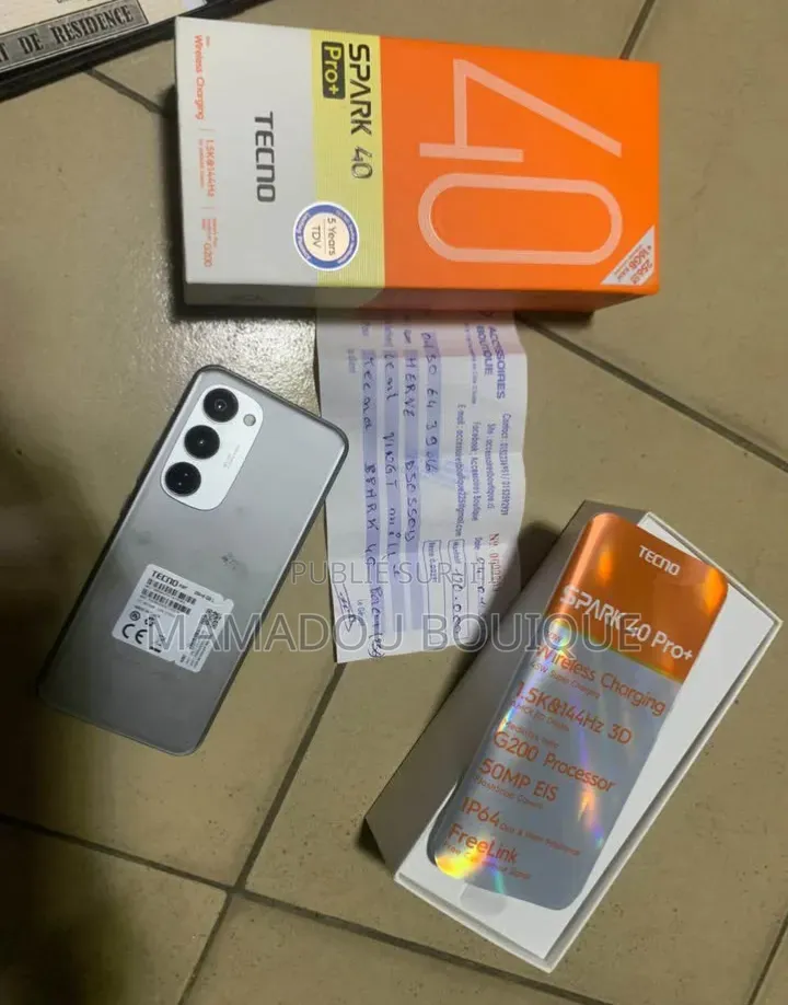 Nouveau Tecno Spark 40 256 GB Gris