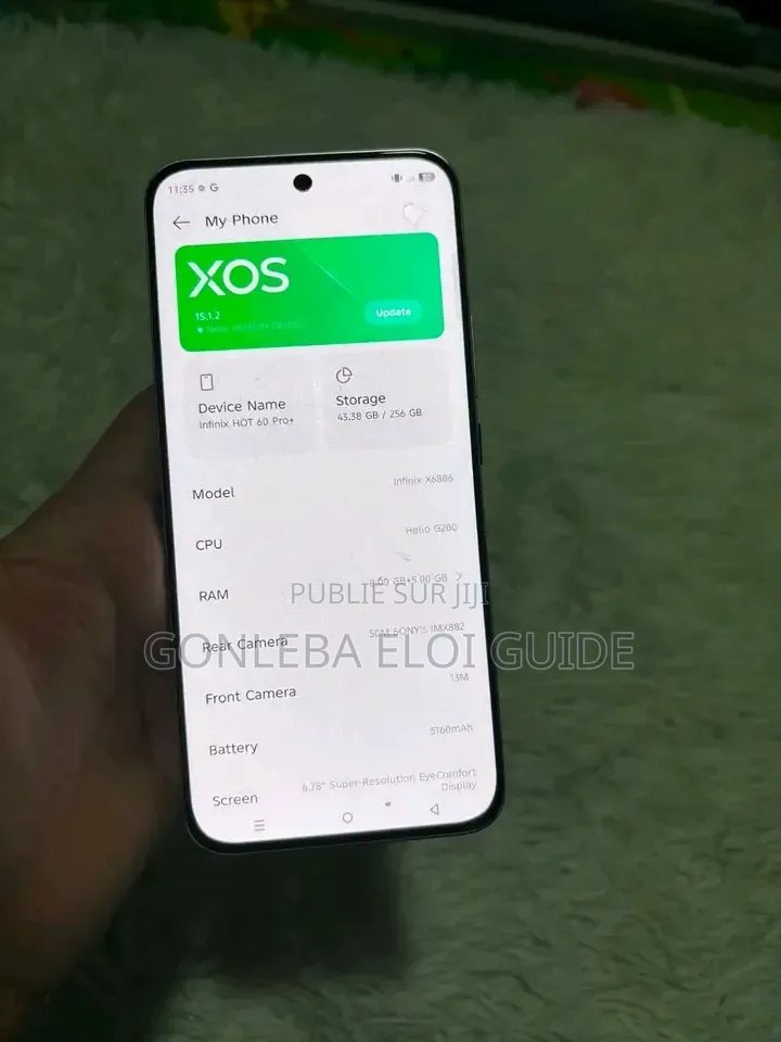 Nouveau Infinix Hot 60 Pro 256 GB Autre