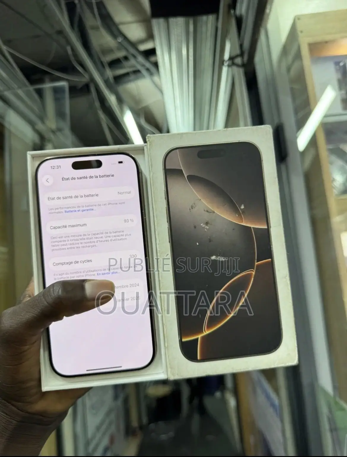 Nouveau Apple iPhone 16 Pro Max 256 GB Argenté